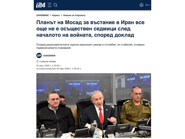 Неуспехът с Иран отключи вътрешна криза в Израел